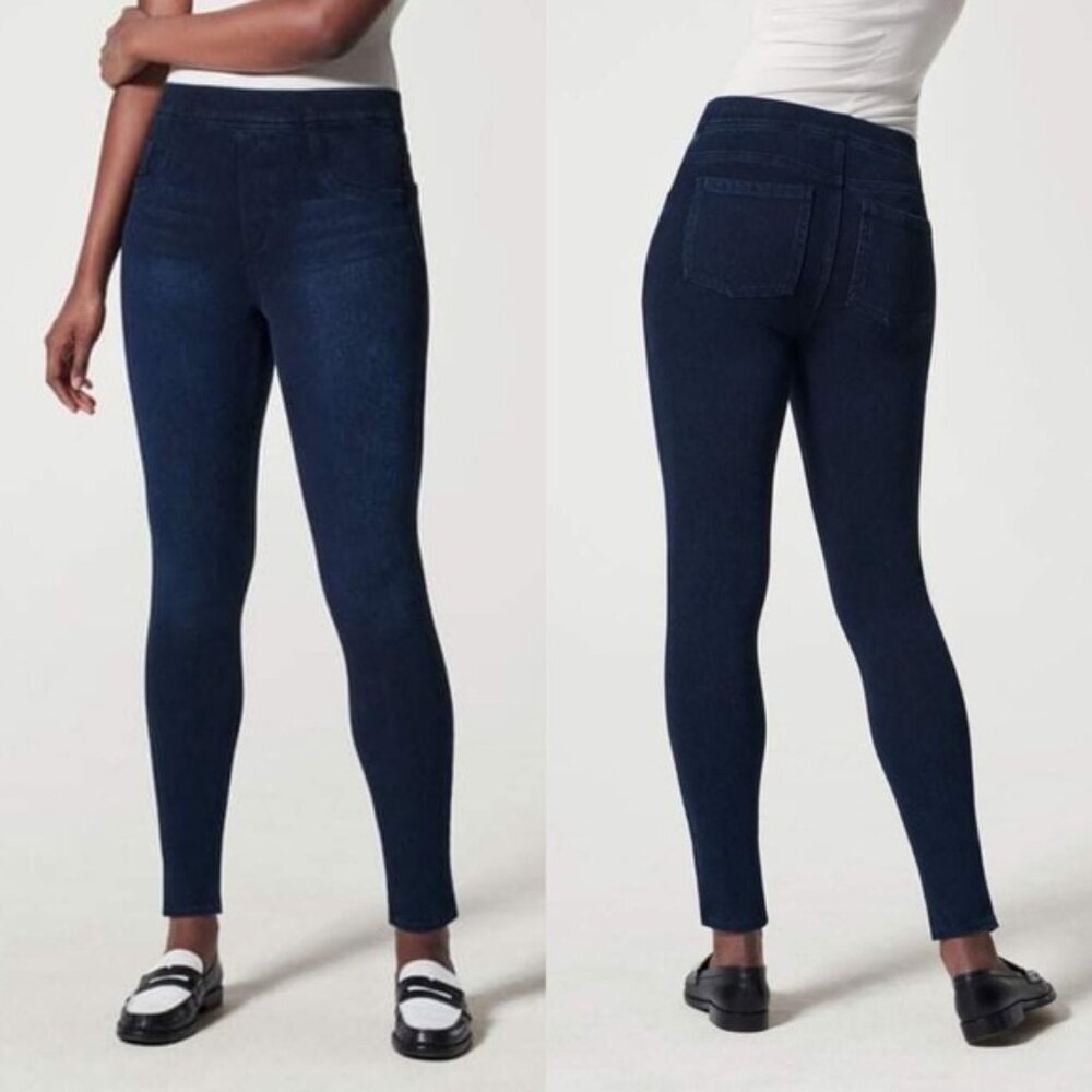 SPANX Jean-ish® Ankle Leggings Skinny Jeans Women Size L